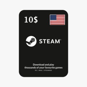 10$ ستيم حساب امريكي